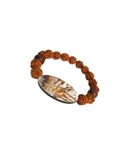  Kailas Mahadev Trishul 5 Mukhi Rudraksha Bracelet